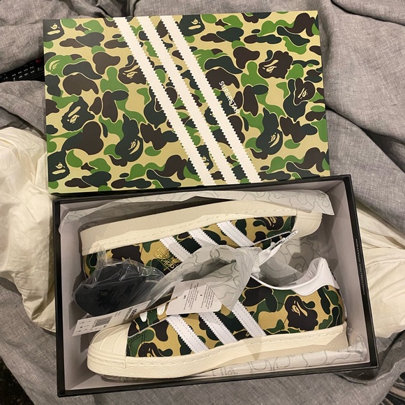 Bape | Shoes | Bape X Adidas Superstar | Poshmark